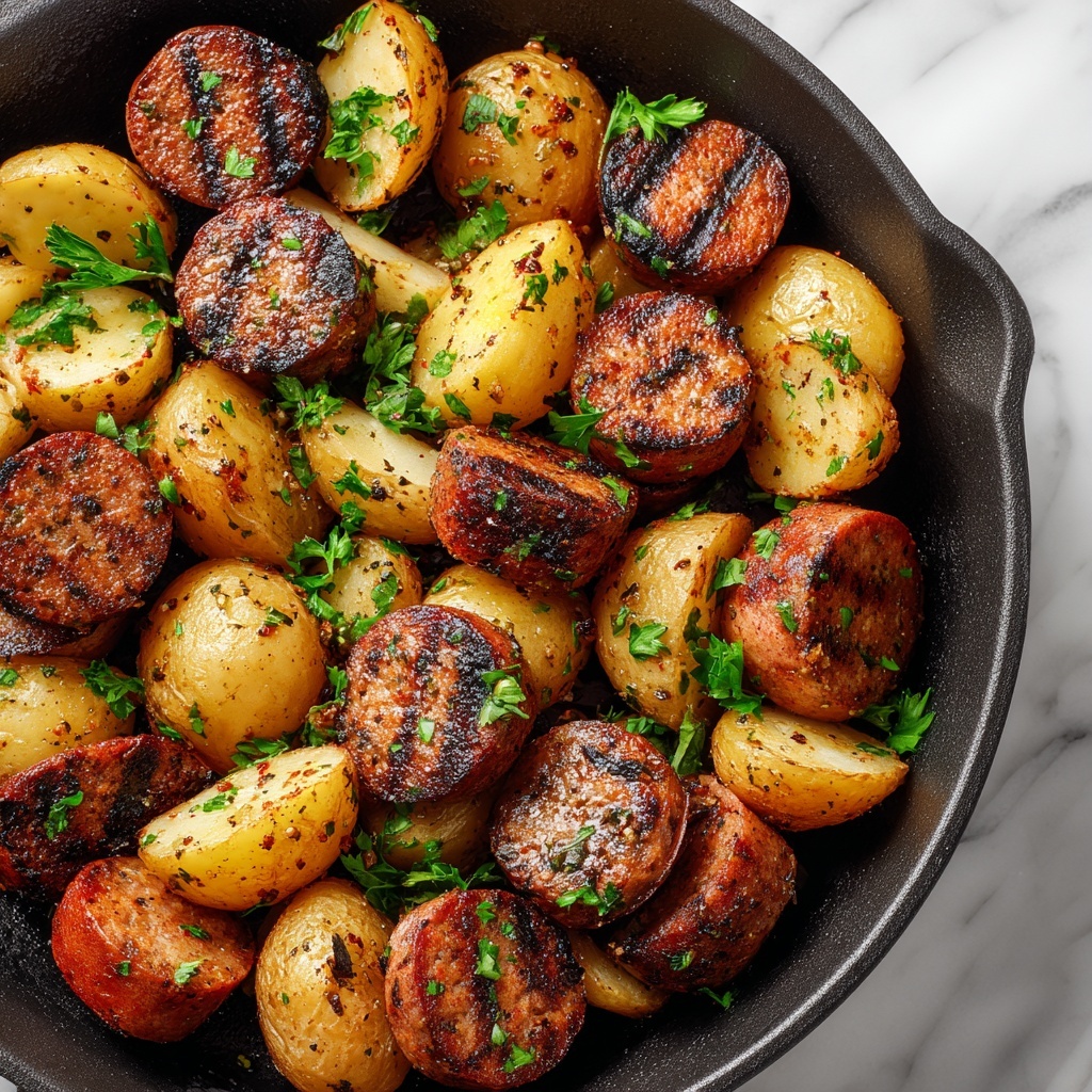 Hearty Smoked Sausage and Potatoes Skillet Recipe - Recipe Image