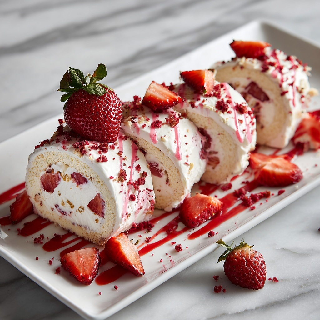 Strawberry Shortcake Sushi Recipe - Recipe Image