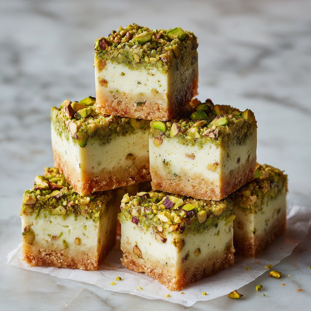 Pistachio Blondie Ice Cream Sandwiches Recipe - Recipe Image