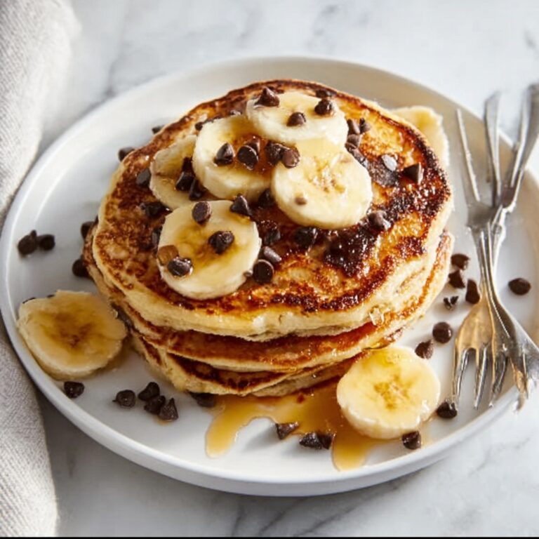 Chocolate Chip Banana Pancakes Recipe