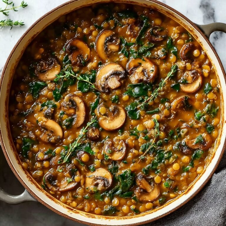 Vegan Lentil Mushroom Stew Recipe
