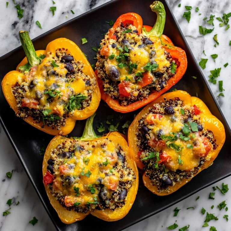 Quinoa and Black Bean Stuffed Bell Peppers Recipe