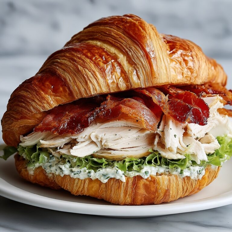 Chicken Caesar Croissant Sandwich Recipe