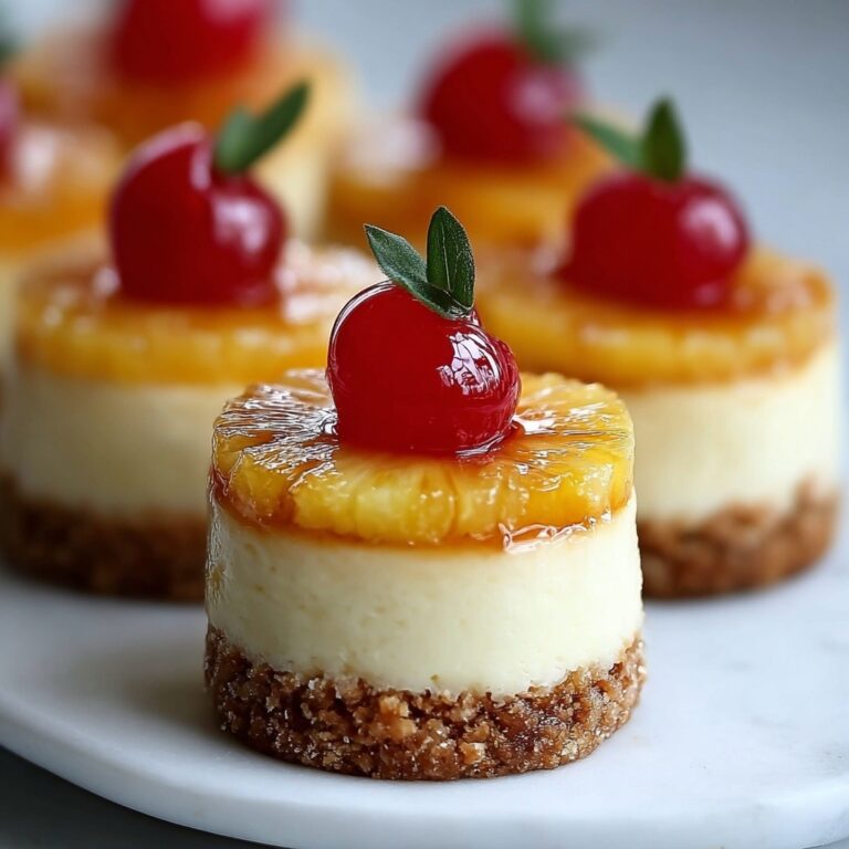 Mini Pineapple Upside-down Cheesecakes Recipe