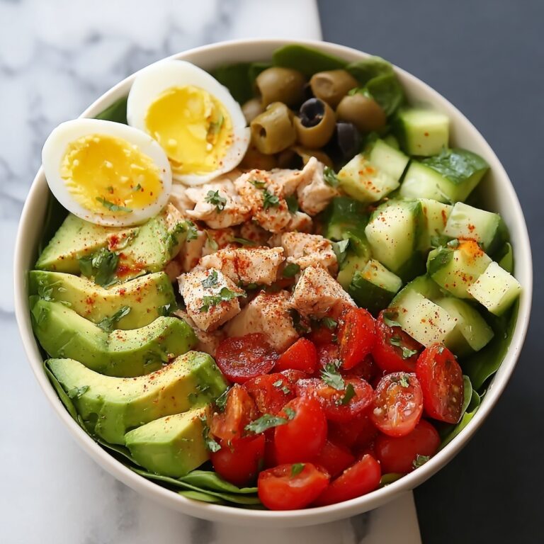 High-Protein Avocado Chicken Salad with Egg Recipe