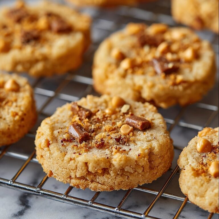 Thick and Chewy Peanut Butter Butterfinger Cookies Recipe