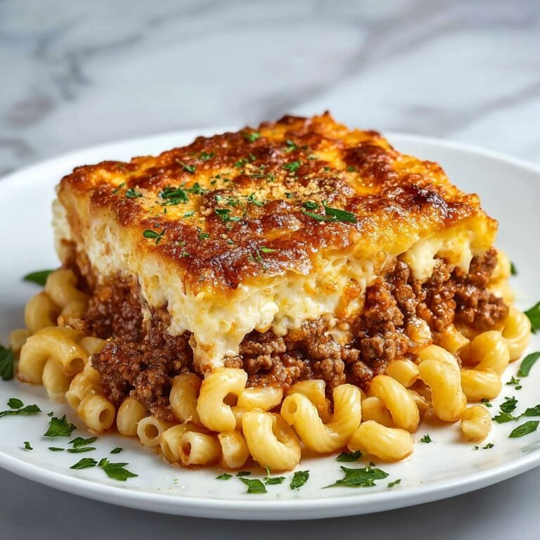 Pastitsio (Greek Baked Pasta with Meat and Bechamel Sauce) Recipe