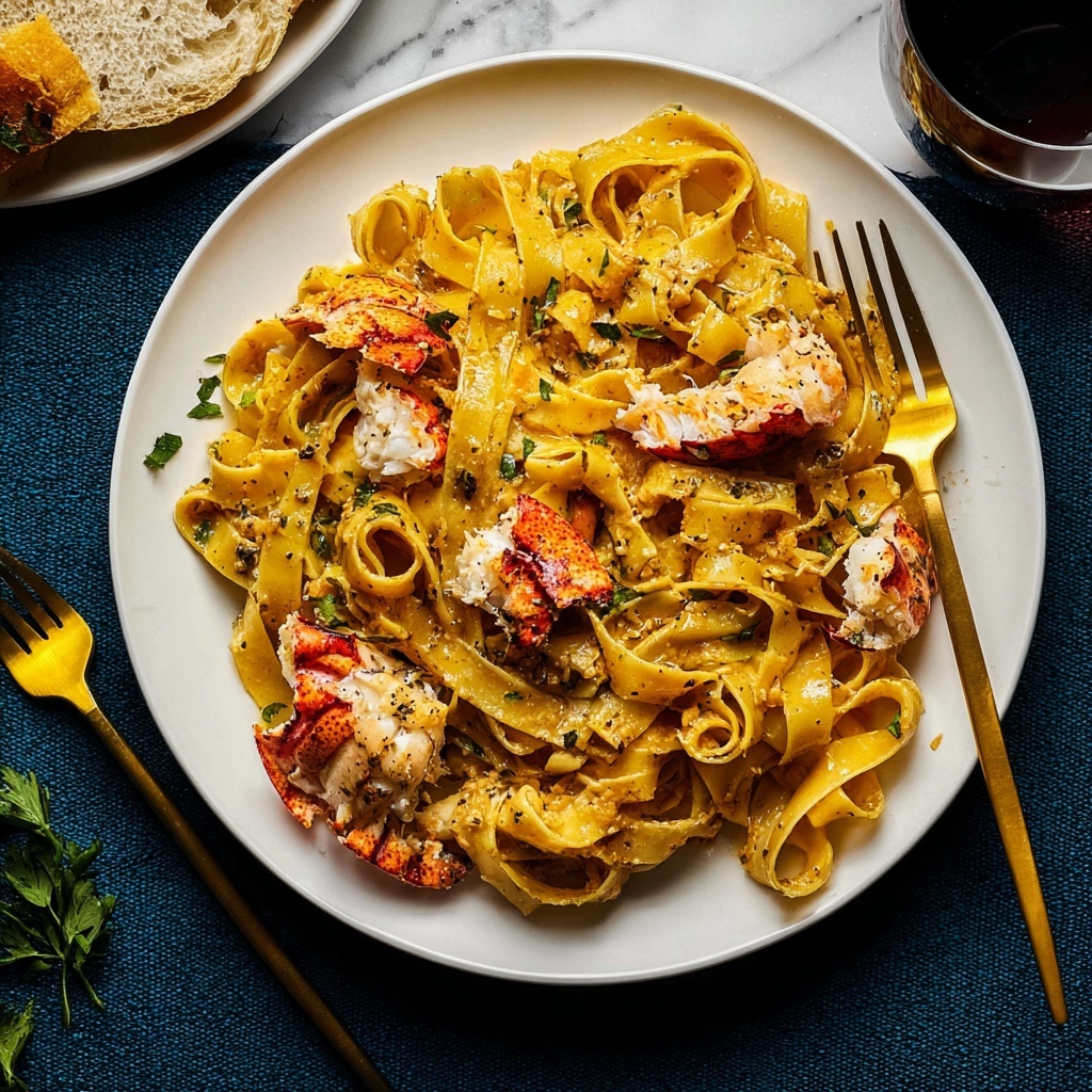 Creamy Tuscan Lobster Pasta Recipe - Recipe Image
