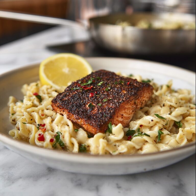 Tuscan Salmon and Mafaldine Pasta Recipe
