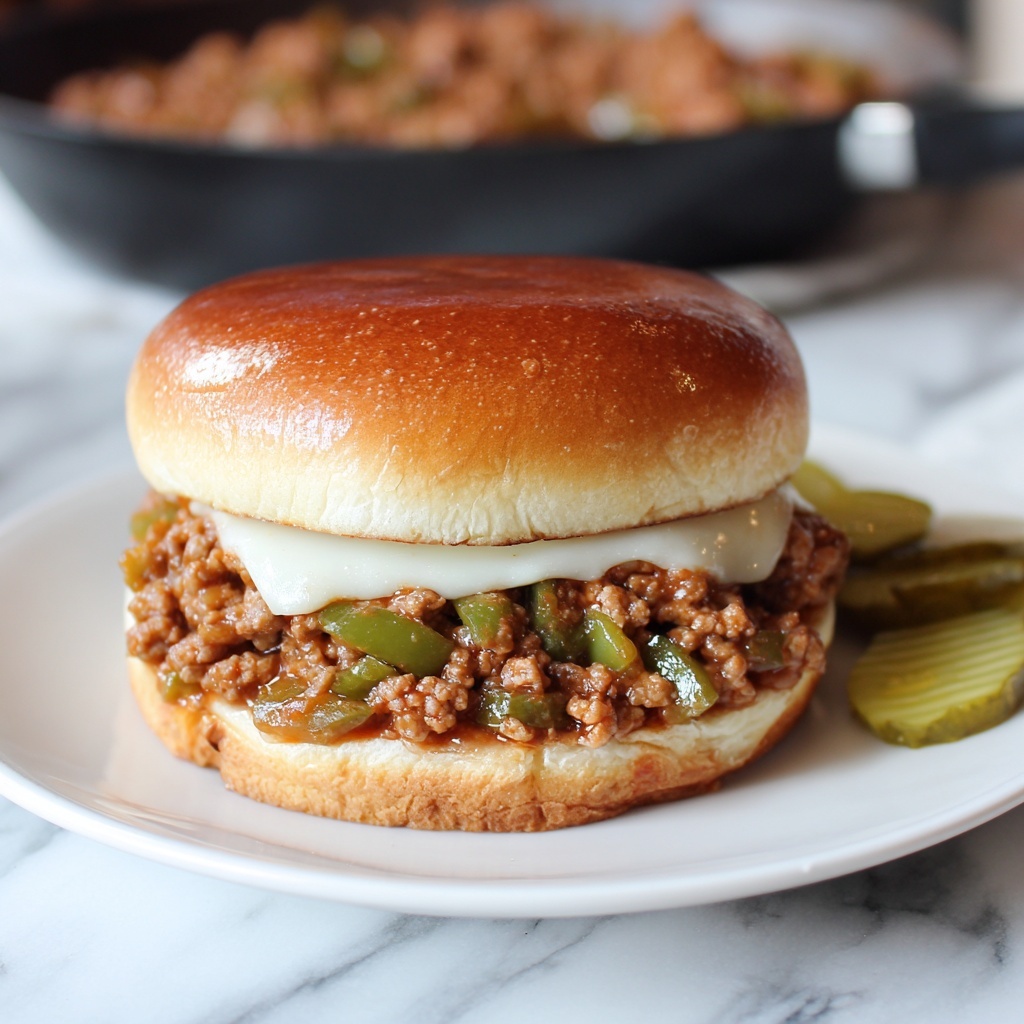 Philly Cheesesteak Sloppy Joes Recipe - Recipe Image