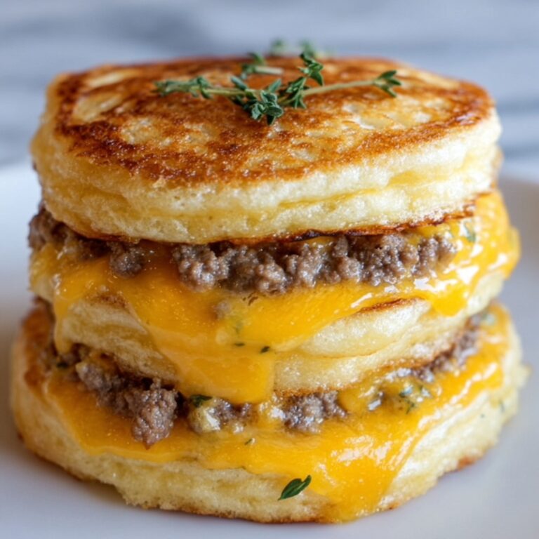Beef and Cheese Butter Swim Biscuits Recipe