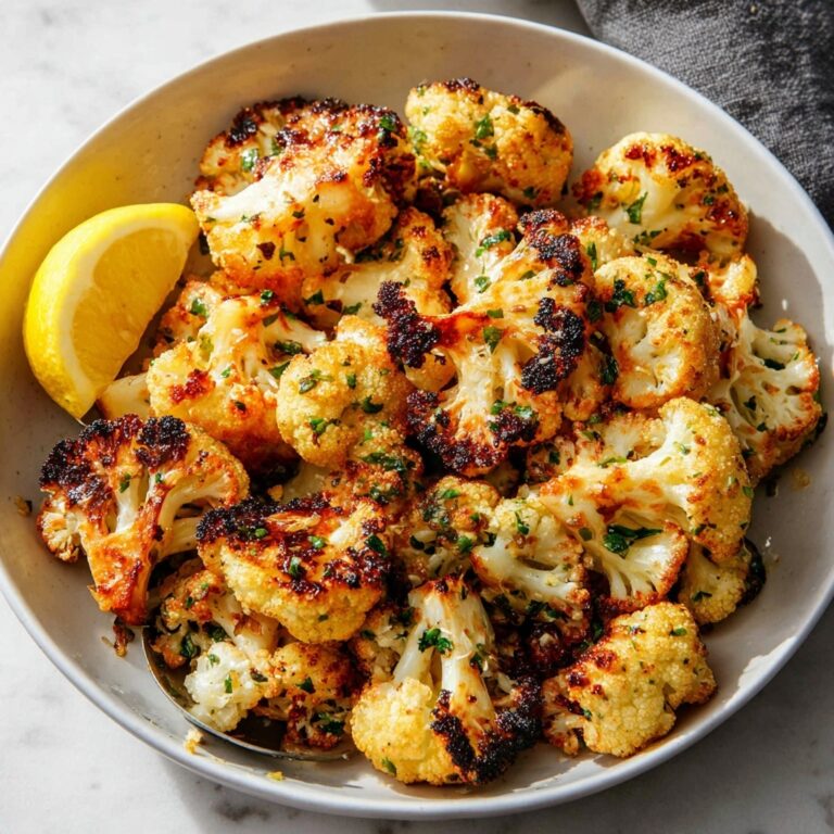 Garlic-Parmesan Roasted Cauliflower Recipe