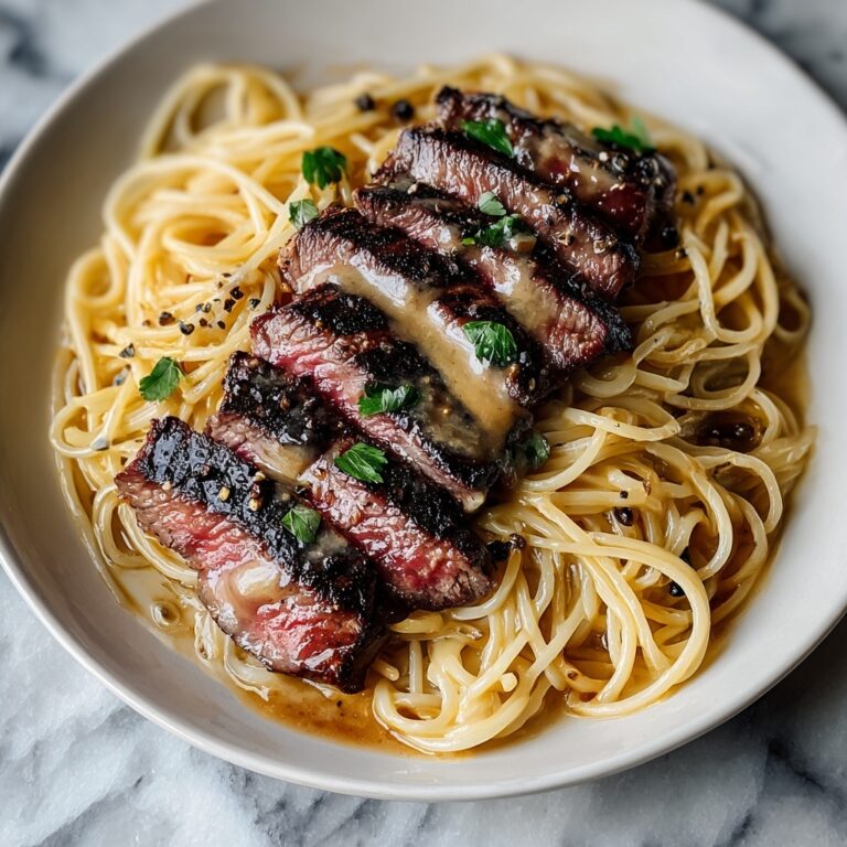 Garlic Butter Steak Lightning Noodles Recipe
