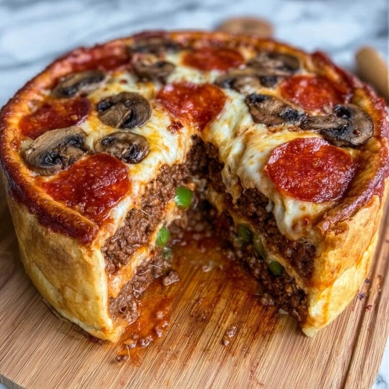 Stuffed Deep Dish Pizza Pie Recipe