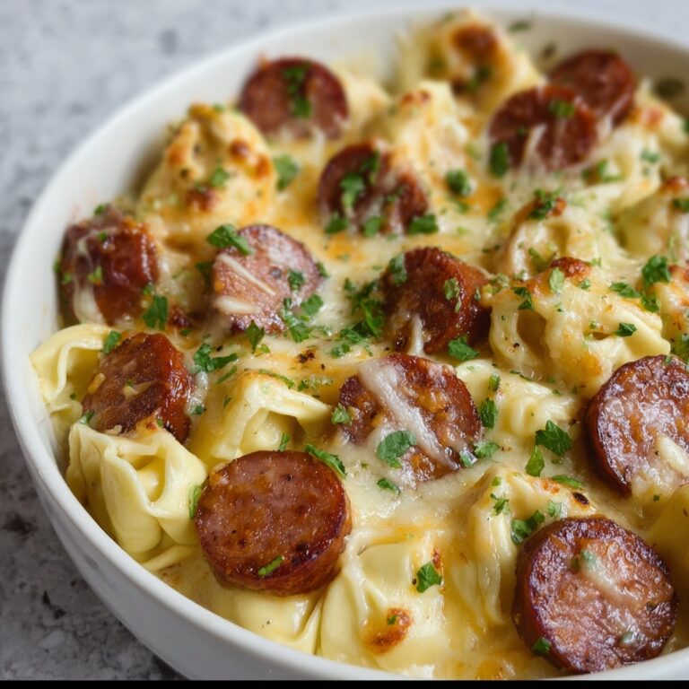 Crockpot Pierogi Casserole with Kielbasa Recipe
