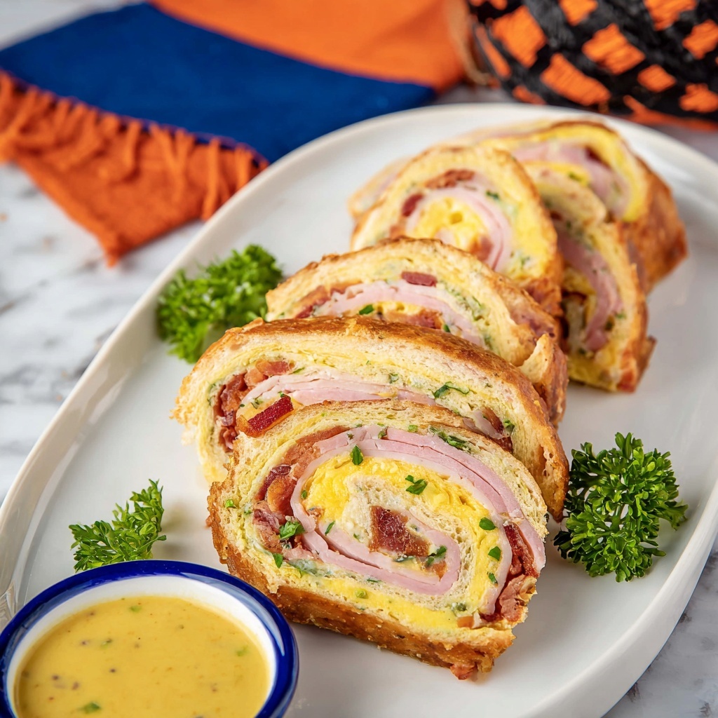 Baked Club Sandwich Pinwheels Recipe - Recipe Image
