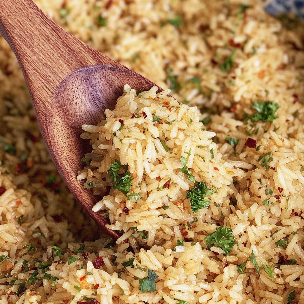 Garlic Butter Rice Recipe - Recipe Image