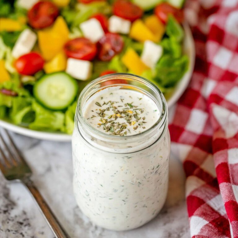 Creamy Italian Dressing & Salad Recipe
