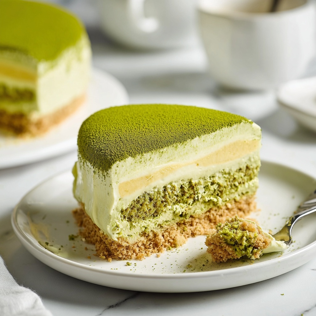 Vegan Matcha Tiramisu Recipe - Recipe Image