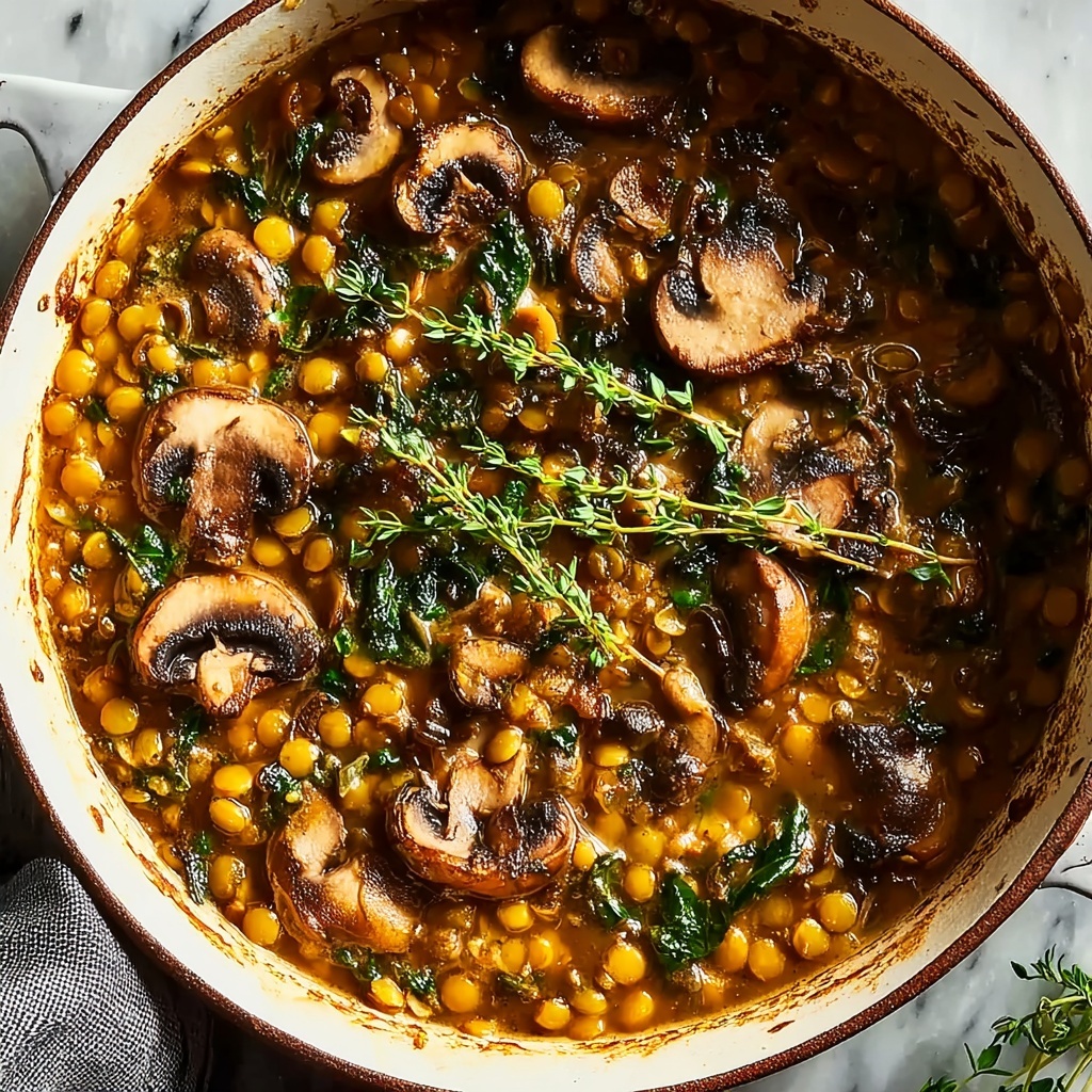 Vegan Lentil Mushroom Stew Recipe - Recipe Image