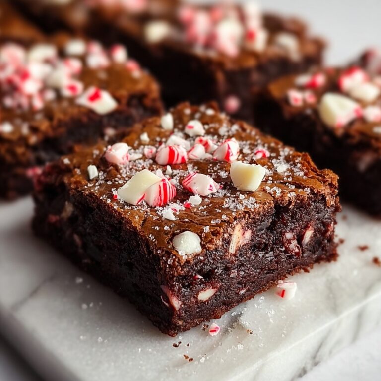 Peppermint Hot Chocolate Brownies Recipe