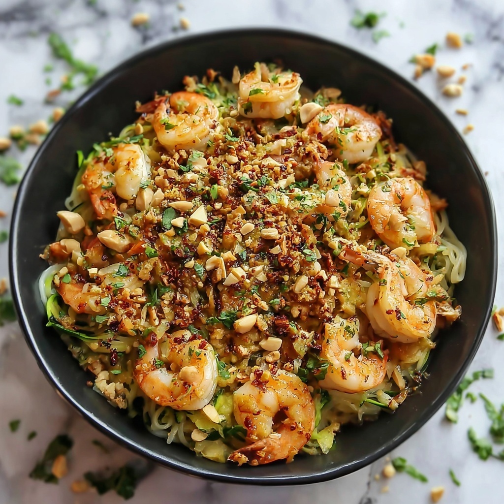 Zucchini Noodle Shrimp Pad Thai Recipe - Recipe Image