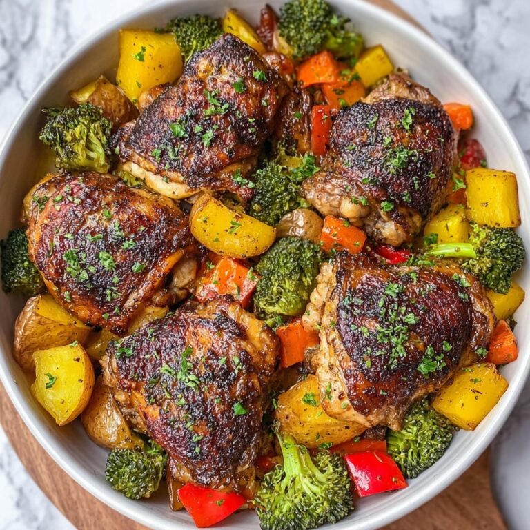 Roasted Garlic Chicken and Vegetables Recipe