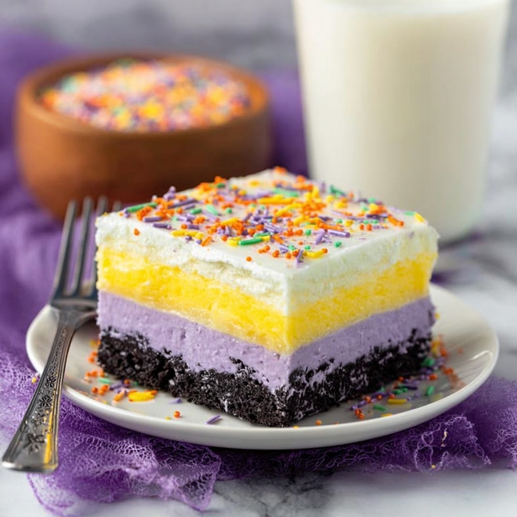Halloween Lush Dessert Recipe - Recipe Image