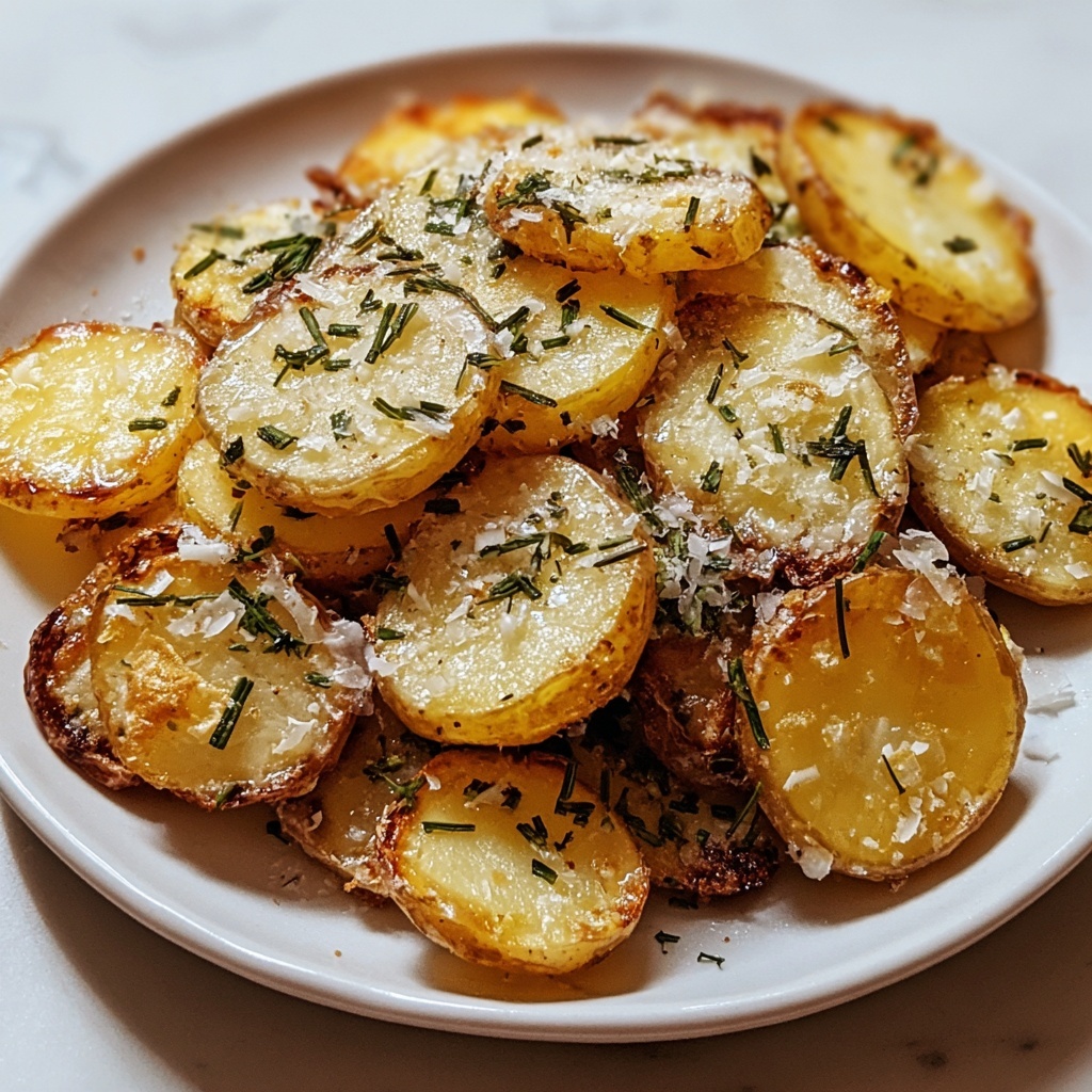 Parmesan Smashed Potatoes with Garlic Dip Recipe - Recipe Image