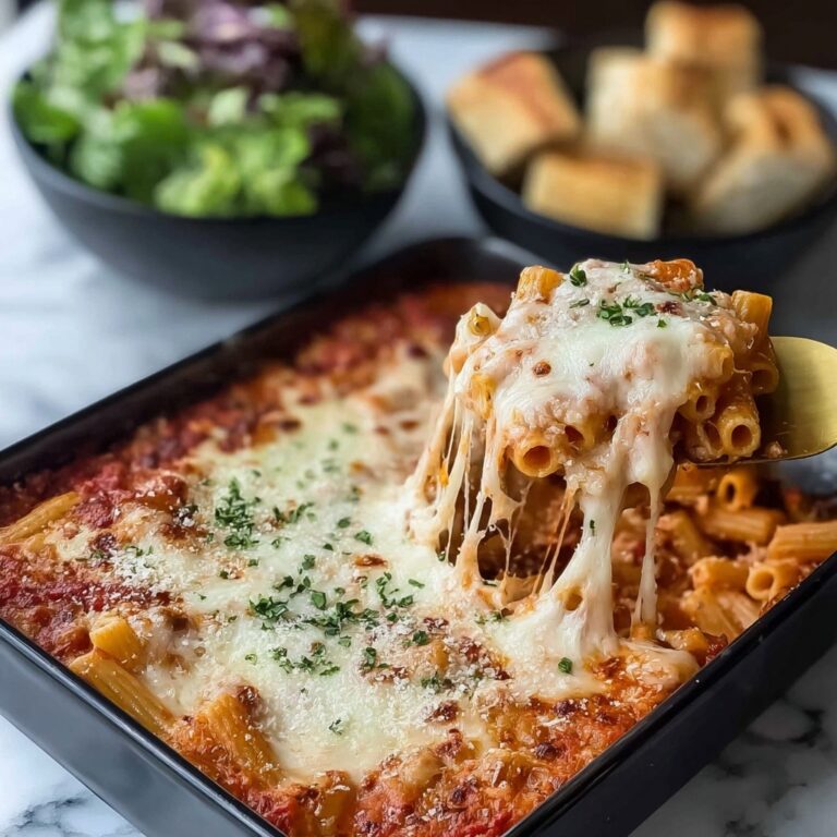 Cheesy Baked Rigatoni Recipe
