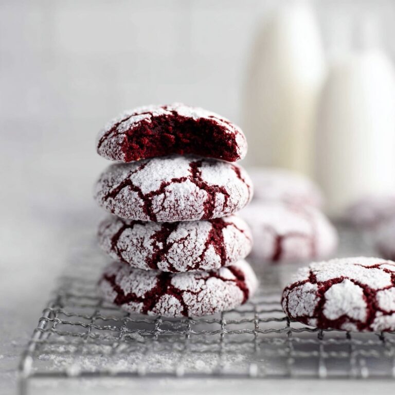 Red Velvet Crinkle Cookies Recipe