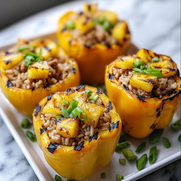 Teriyaki Pineapple Chicken & Rice Stuffed Peppers Recipe