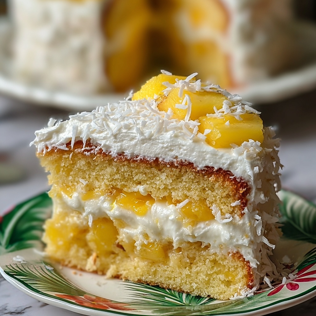 Pineapple and Coconut Dream Cake Recipe - Recipe Image