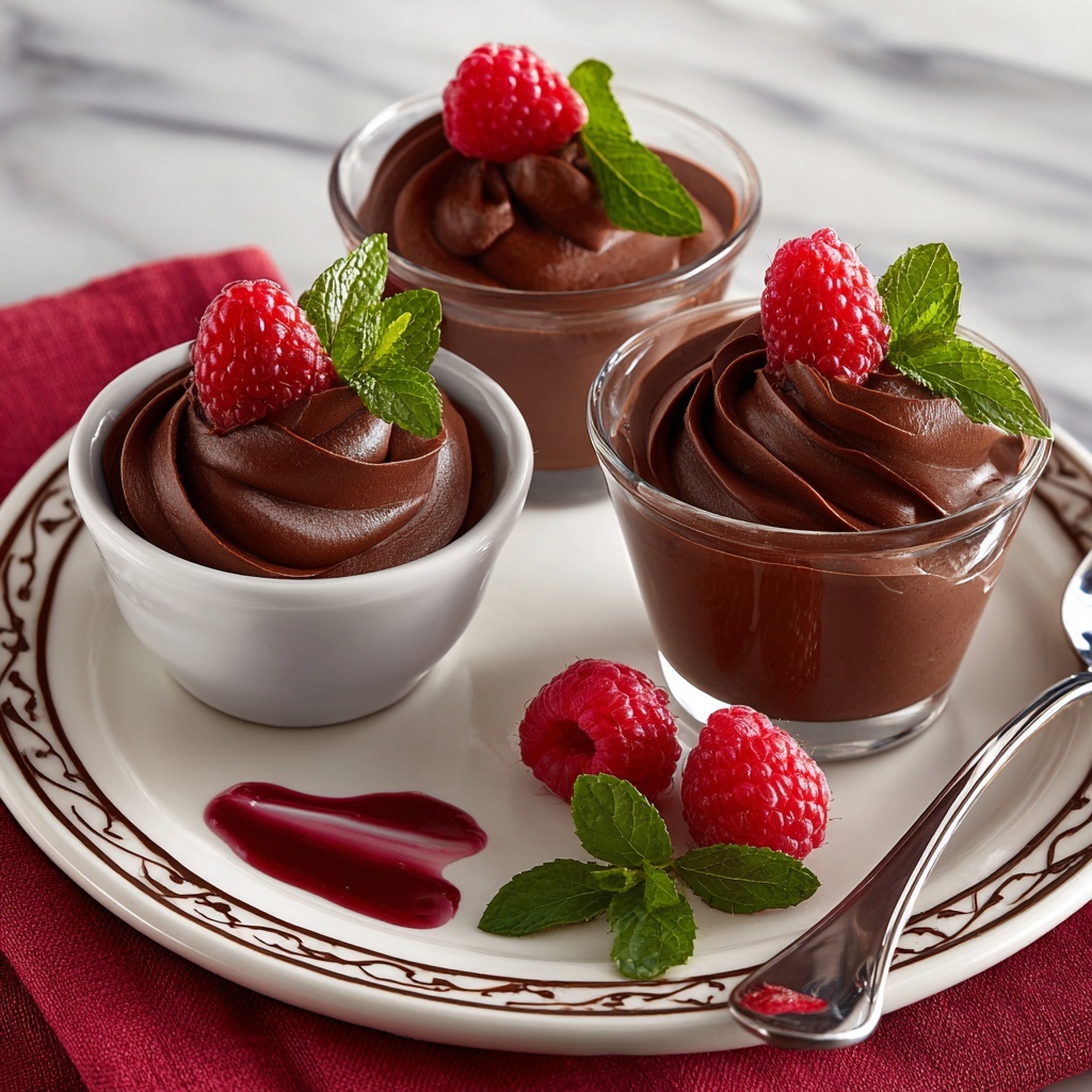 Chocolate Mousse with Raspberry Coulis Recipe - Recipe Image
