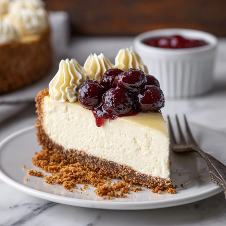 Classic Cheesecakewith Fresh Berries and Powdered Sugar Recipe
