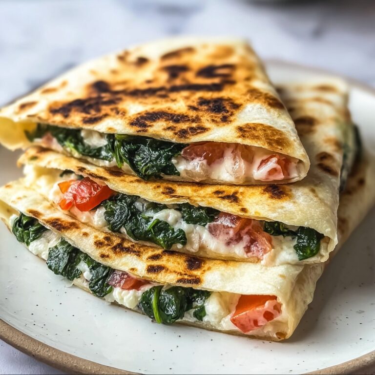 Spinach Feta Quesadillas Recipe
