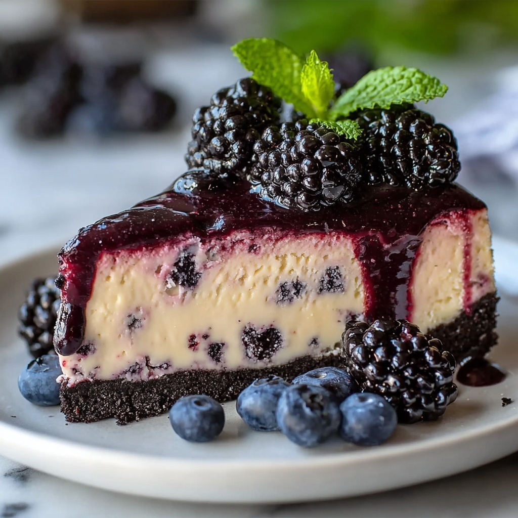 Blackberry Cheesecake Recipe - Recipe Image