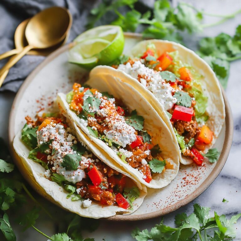 Cilantro-Lime Chicken Tacos with Peach Salsa Recipe