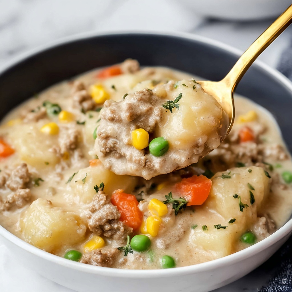 Ground Beef and Dumplings Recipe - Recipe Image