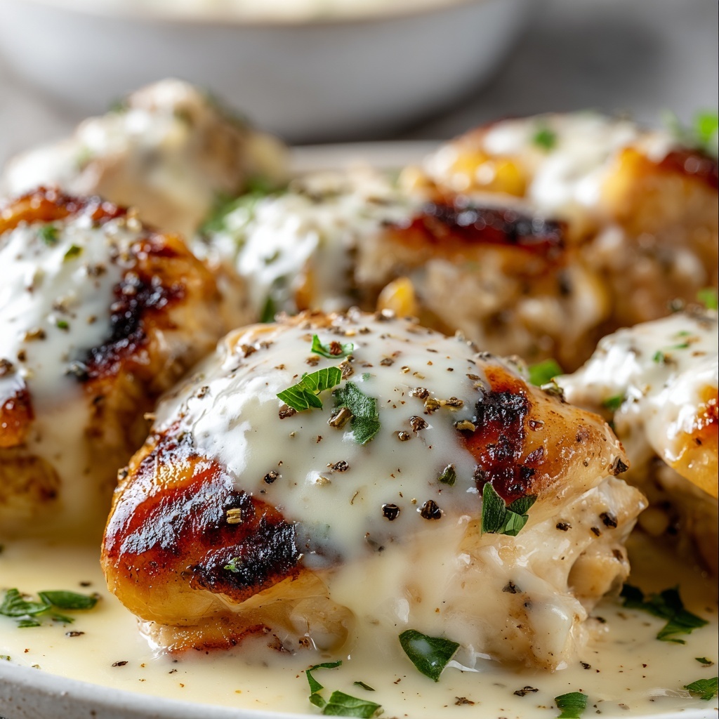 Creamy Asiago Chicken Recipe - Recipe Image