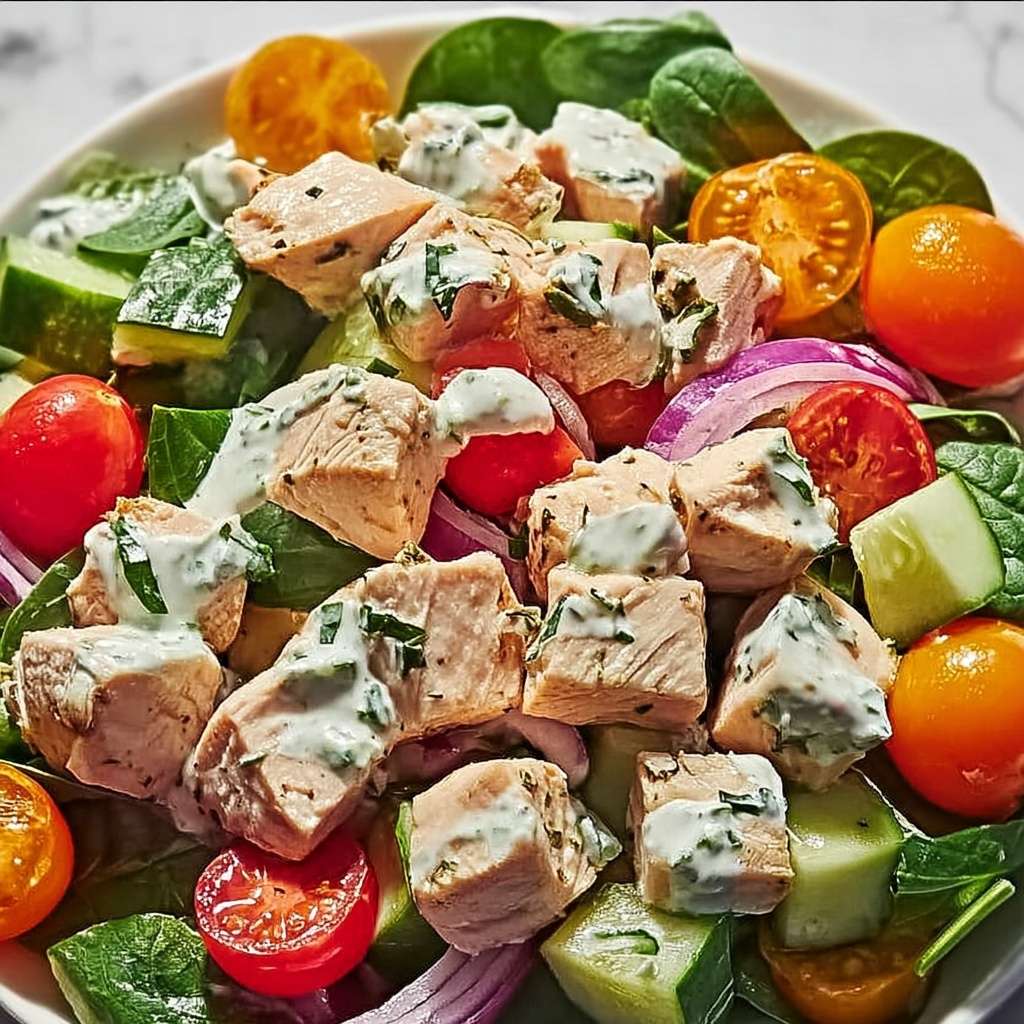 Tzatziki Chicken Salad Recipe - Recipe Image