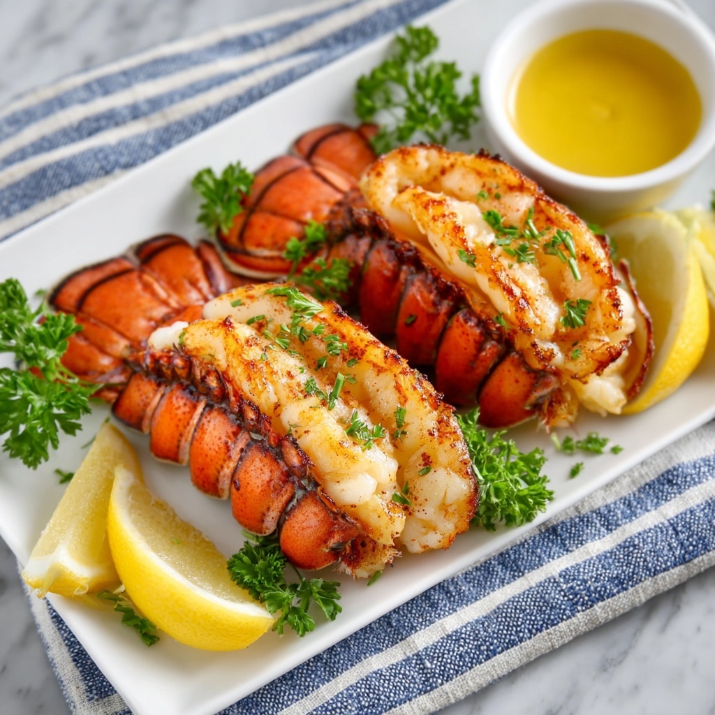 Butter-Basted Broiled Lobster Tails Recipe - Recipe Image