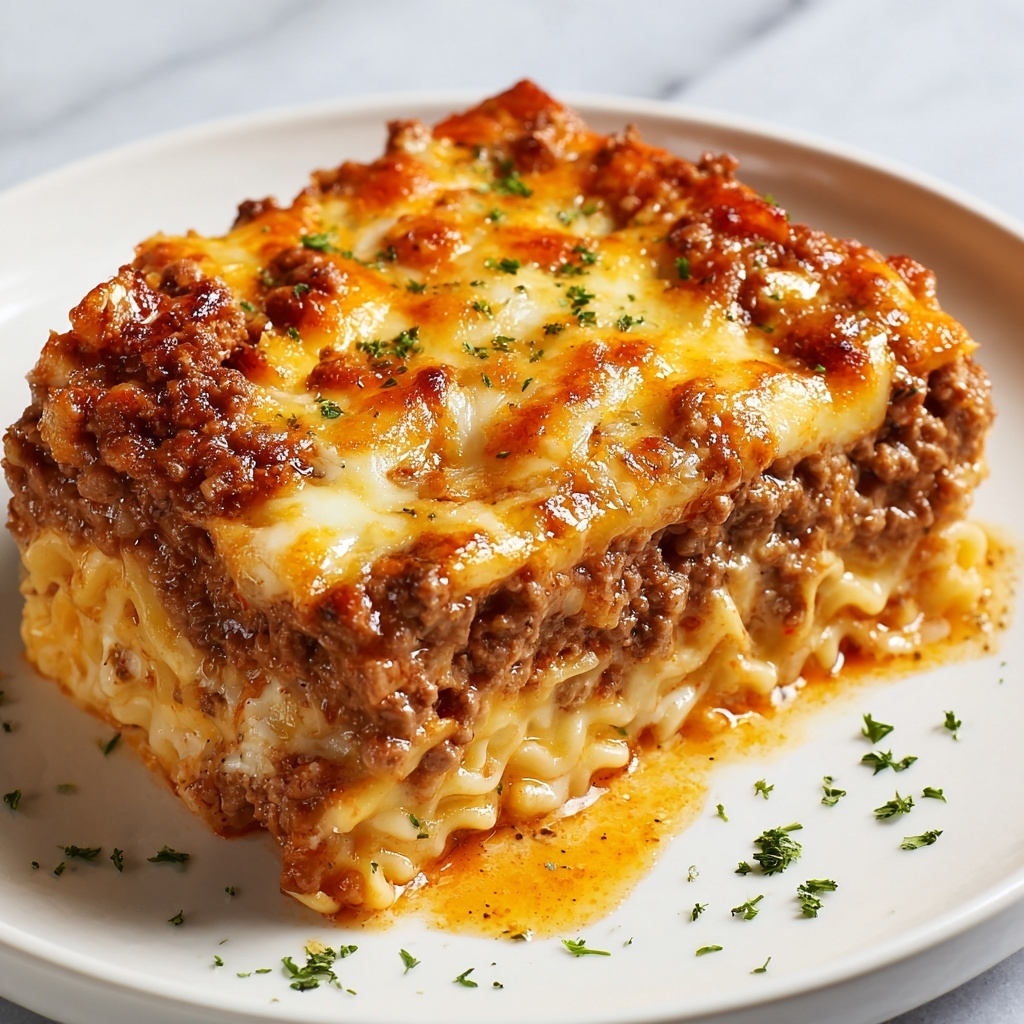 Cheesy Loaded Beef Meatloaf Casserole Recipe - Recipe Image