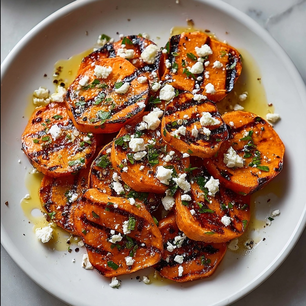 Honey Feta Sweet Potato Rounds Recipe - Recipe Image