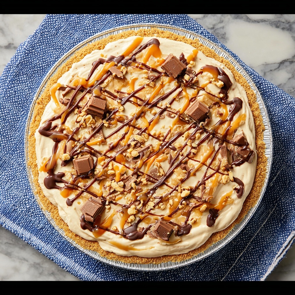 No-Bake Snickers Pie Recipe - Recipe Image