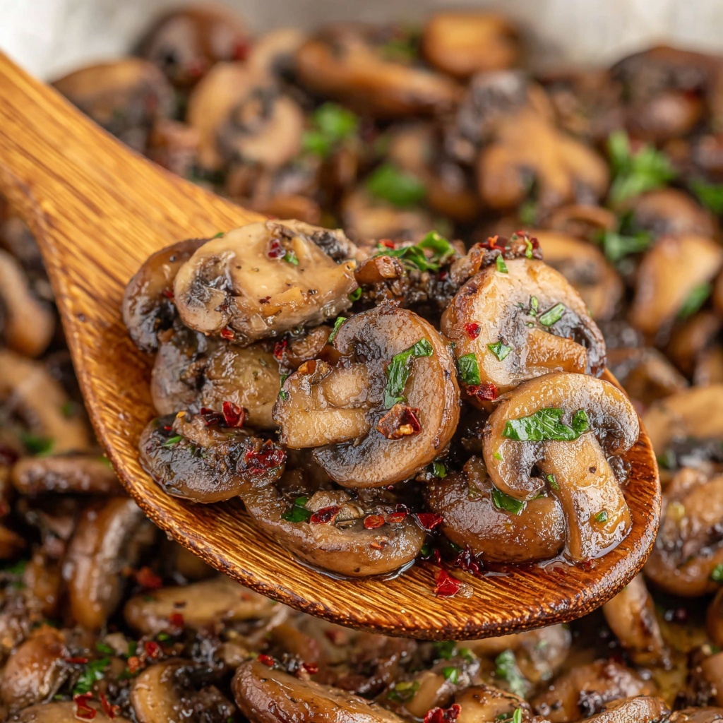 Garlic Butter Mushrooms Recipe - Recipe Image