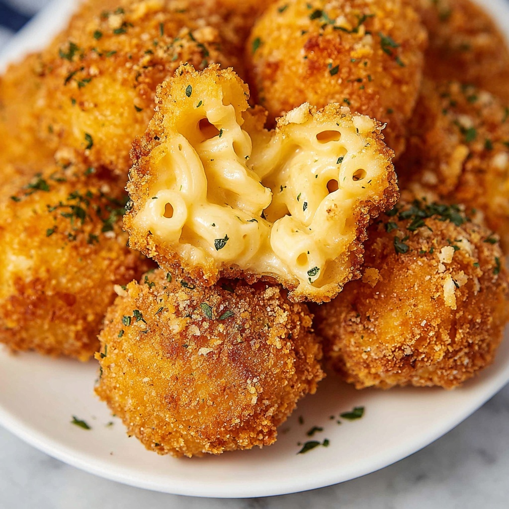 Cheesy Mac and Cheese Balls Recipe - Recipe Image