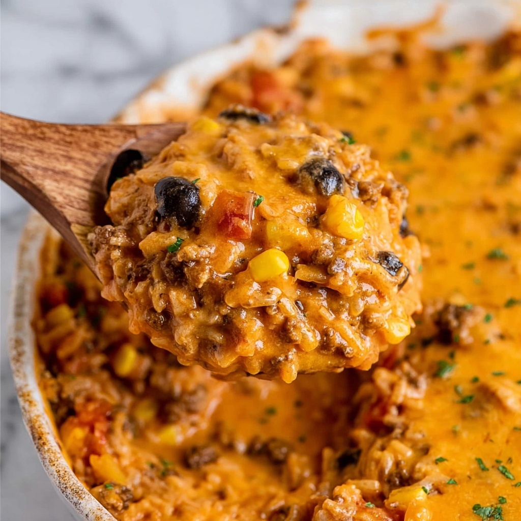 Taco Black Bean and Rice Casserole Recipe - Recipe Image