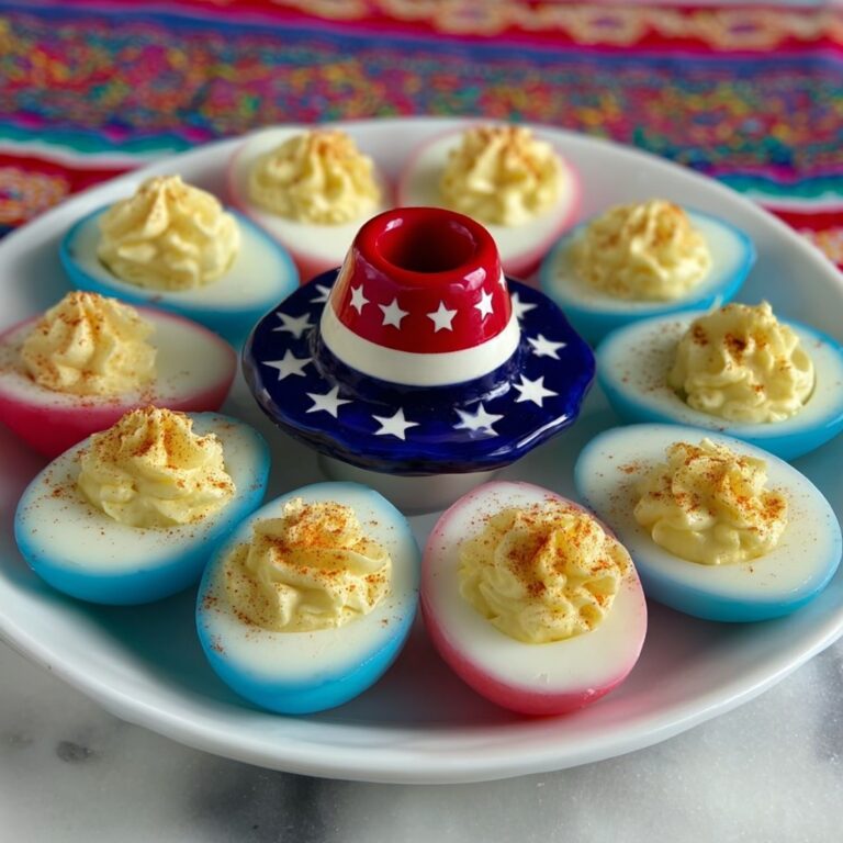 Patriotic Deviled Eggs Recipe