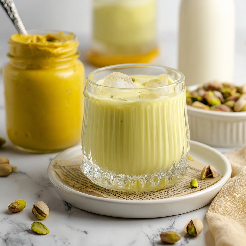 Homemade Dairy-Free Pistachio Cream Liqueur Recipe - Recipe Image